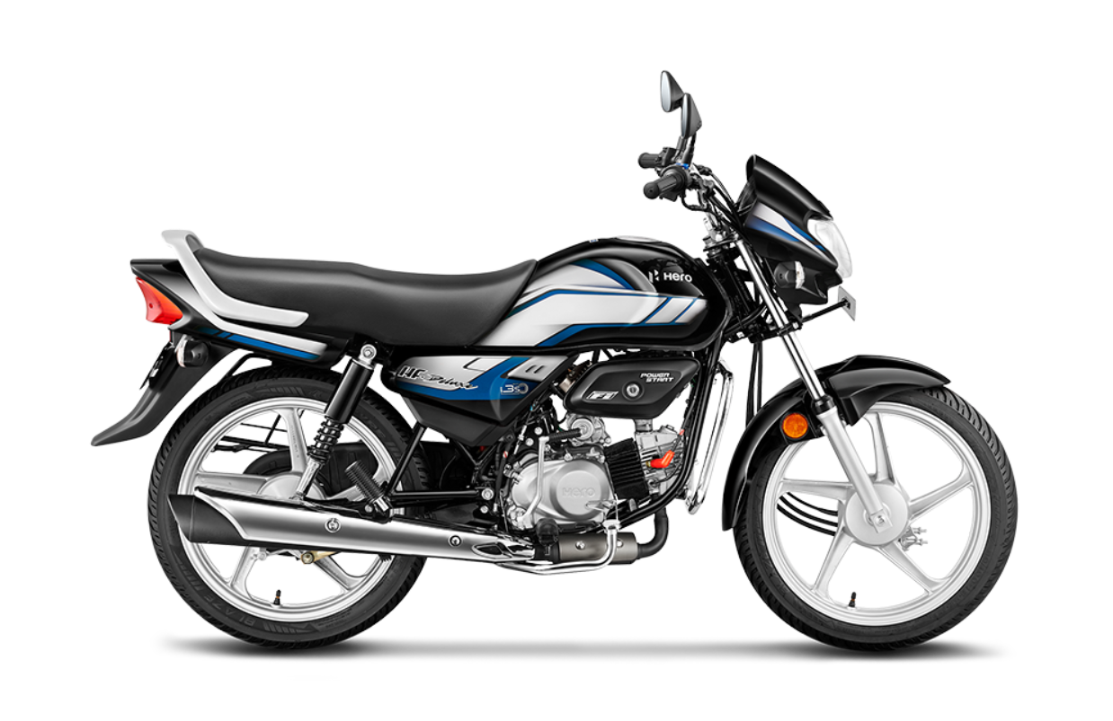 Buy Hero HF Deluxe Standard Black Nexus Blue Bike from Aapli